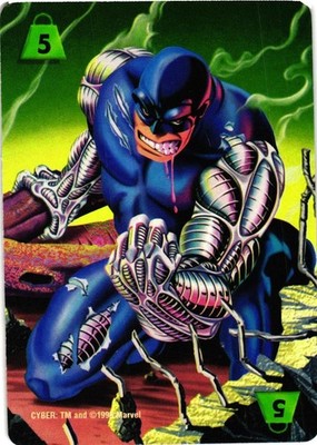 1995 Fleer Marvel Over Power Trading Card Game Cyber