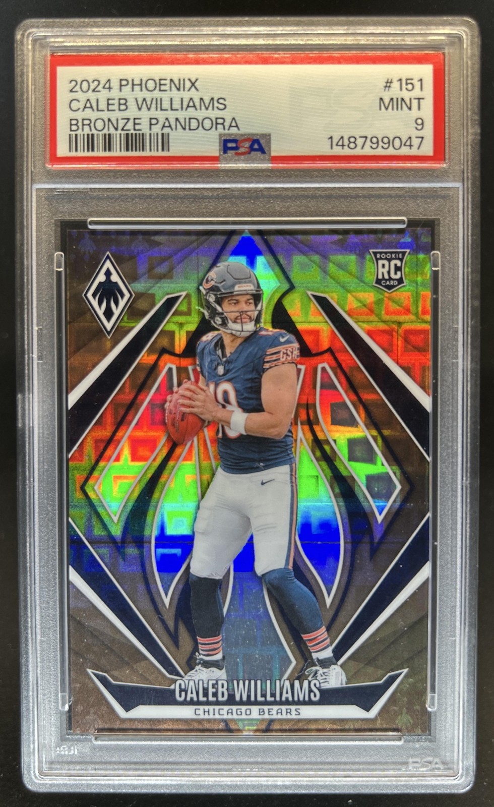 2024 Panini Phoenix Caleb Williams Bronze Pandora Rookie RC #/33 Bears PSA 9