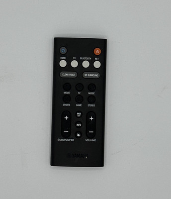 Yamaha VCQ9140 Sound Bar Remote Control For YAS-109, YAS-209, ATS-1090, ATS-2090