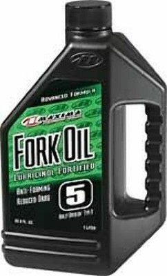 IN STOCK MAXIMA FORK OIL 5W - 1 LITER bottle 54901 - 78-9914