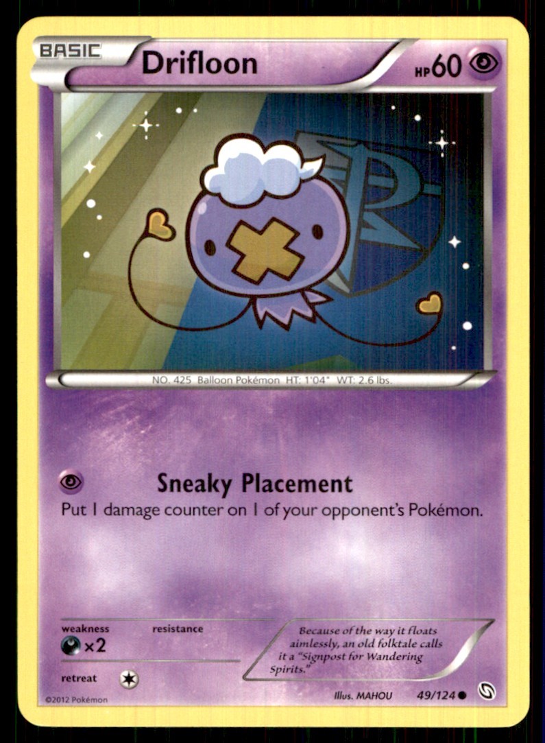 2012 Black & White - Dragons Exalted Drifloon Basic/Common #49