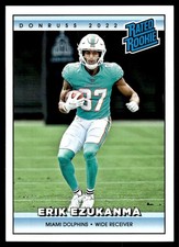 2022 Erik Ezukanma Donruss Rated Rookie Card 1/4094 Limited Edition #RR35. rookie card picture