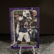 2025 Topps Chrome DeMarvion Overshown Dallas Cowboys Purple /75 Football Card