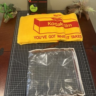 Kodak vintage fleece blanket with case