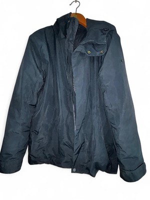 ELVINE Men's Navy Blue Zip Hoodie Jacket Size L SKU 7053