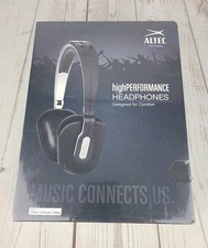 Altec MZX652-BLK Headphones Over The Ear Corded Wired with Mic New Sealed