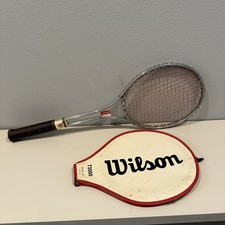 Wilson T3000 Steel Tennis Racquet Vintage 70s USA Made Racket with Cover