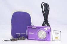 Nikon COOLPIX S3300 Lavender Purple Compact Digital Camera Tested Japan