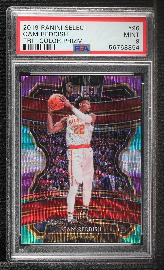 2019-20 Panini Select Concourse Tri-Color Prizm Cam Reddish #96 PSA 9 MINT s3g