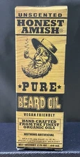 Honest Amish PURE Beard Oil Unscented Vegan Friendly 2 Oz