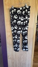 Disney's The Nightmare Before Christmas Fleece Pajama Pants Black Size L 12-14 