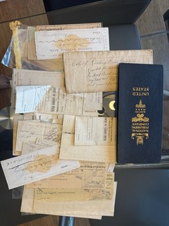 Assorted Lot (37) Old Checks Warrants Mortgages Etc