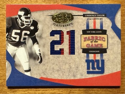 2005 Certified Fabric Of The Game Lawrence Taylor Game Worn Patch 16/21 Giants
