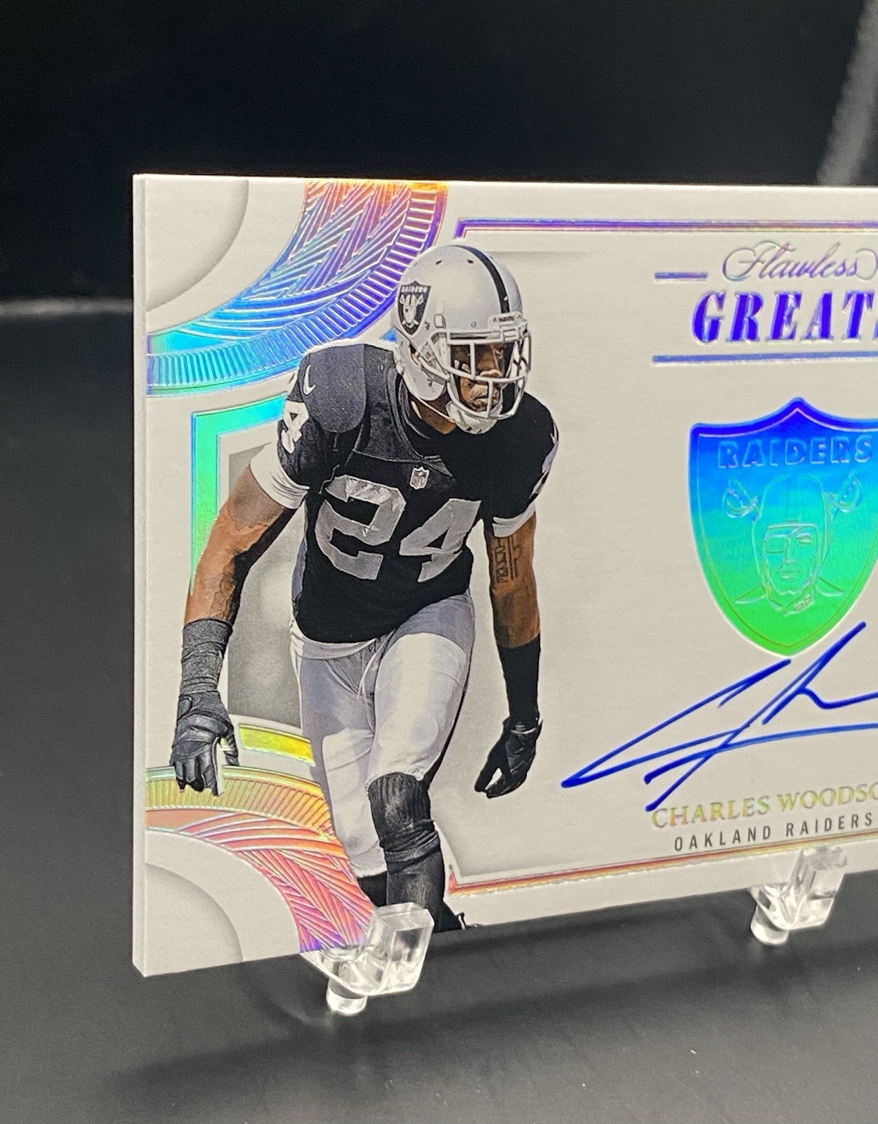 2025 Panini Flawless - Charles Woodson #G-CWN - Flawless Greats Auto 7/20 view 2