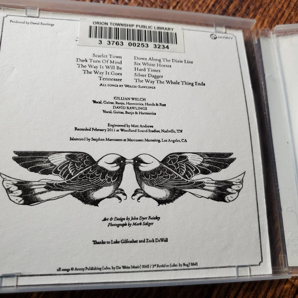 Gillian Welch - The Harrow & The Harvest CD 2011 Folk Rock Acorn - Imagem 3 de 4