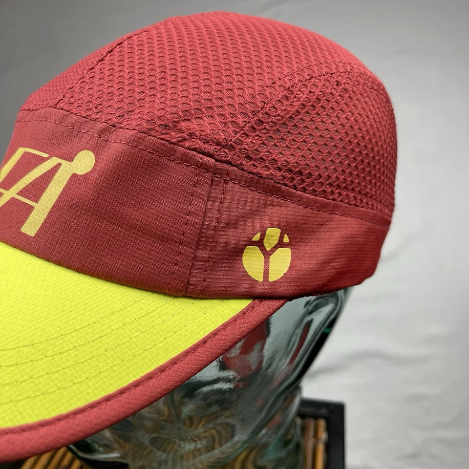 Gorra Fractel para hombre correa ajustable trasera 5 paneles correr trotar rendimiento Foto 3 de 4