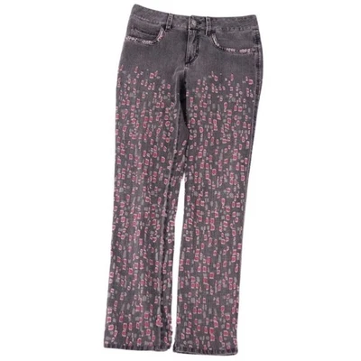 Pantalones largos de mezclilla rectos para mujer Chanel auténticos pantalones... - Imagen 1 de 4