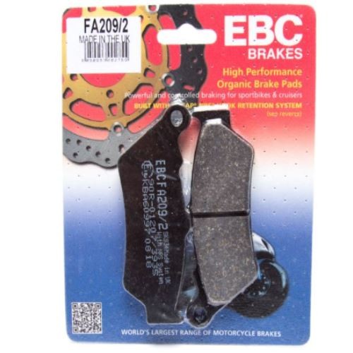 FITS Aprilia Moto 6.5 1995 to 2001 EBC Organic FRONT Disc Brake Pads FA209/2