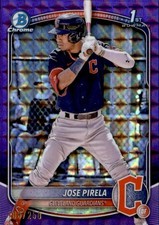 Jose Pirela 1st Bowman #BCP-111 #/250 Cleveland Guardians