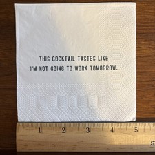  2 Two Single Cocktail Napkins for Decoupage This Cocktail Tastes Like I  m Not