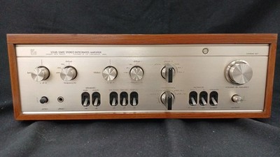 Luxman L-507 Vintage Integrated Stereo Amplifier Wood Case NF Type Tested Japan