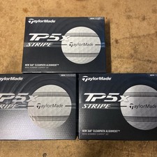 TaylorMade TP5x Stripe Golf Balls x  Dozen - 36 Balls White Brand New 