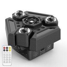 Beam 3-ARM LED RGBW Bee Eyes LED Rotating Starlight DJ Light Stage Effect Light