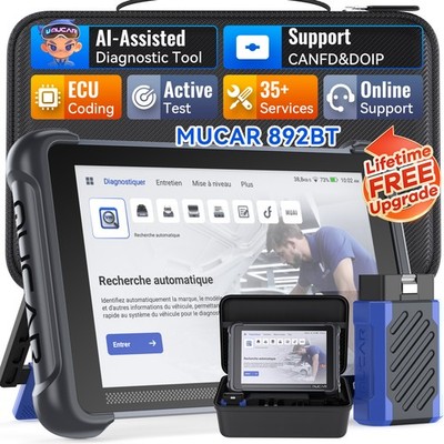 MUCAR 892BT Car Diagnostic Tool Auto Scanner All System 35 Service AutoAuth FCA
