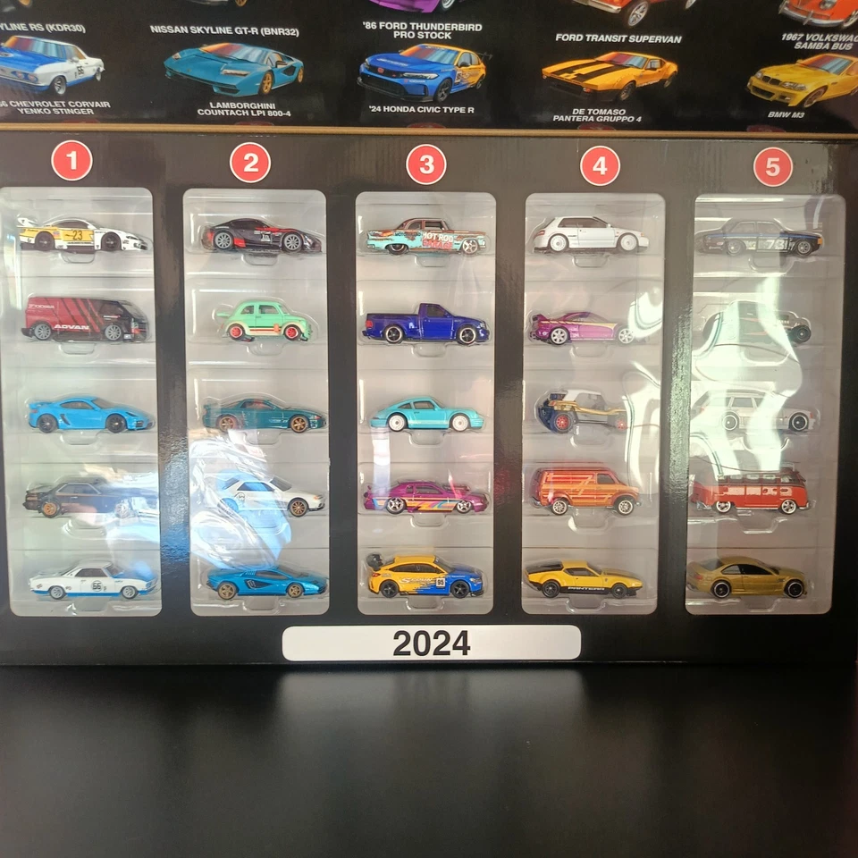 Hot Wheels Boulevard Premium 25x set box auto 2024 - Immagine 3 di 4
