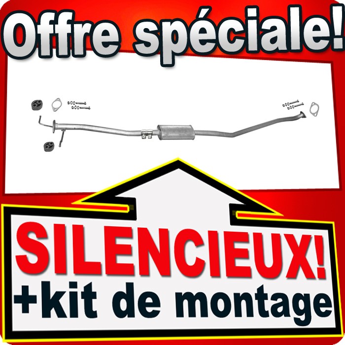 Silencieux intermédiaire Kia Carens 1.8i échappement central pour châssis FC FJ 2000