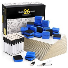 Small White Boards, Dry Erase Board Pack of 26, Mini Whiteboards 9x12 Inches ...