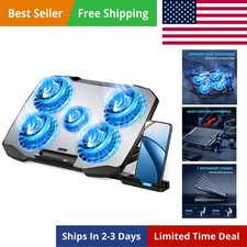 Laptop Cooling Pad,Gaming Laptop Cooler with 5 Quiet Fans for 12-15.6 Inch,La...