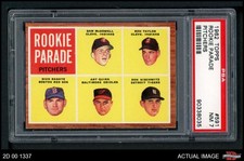 1962 Topps #591 Sam McDowell Rookie Parade - Pitchers PSA 7 - NM