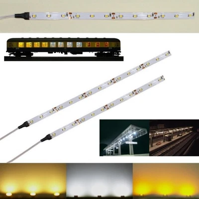 KOKOLOGGO LED Waggonbeleuchtung Innenbeleuchtung 20cm 25cm Beleuchtung Waggons H0 TT N