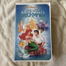 Disney The Little Mermaid (VHS Tape, 1989) Black Diamond Clamshell Banned Cover