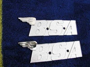 BSA A65 Lightning T A70 Firebird Original Petrol Tank Badges 60-2568