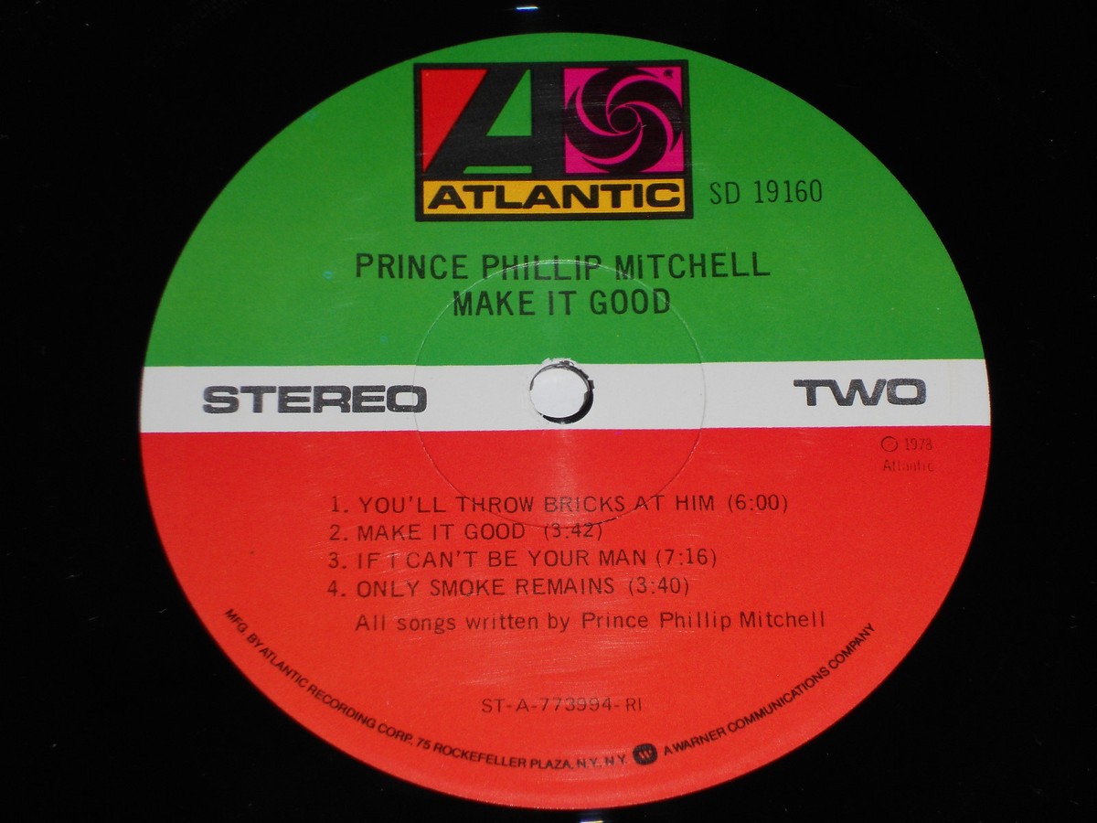 PRINCE PHILLIP MITCHELL Make It Good VG++ PROMO DJ Atlantic SD