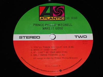 【Make It Good / Phillip Mitchell】LP PRINCE PHILLIP MITCHELL Make It Good VG++ PROMO DJ Atlantic SD
