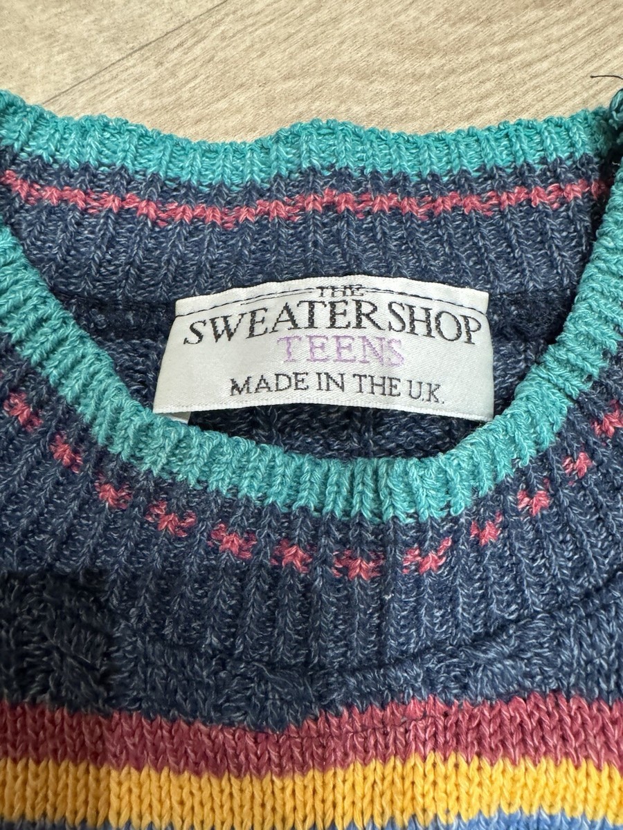 Knitted Sweatshirt Vintage Sweater Sweater Shop Jumpers 90s I