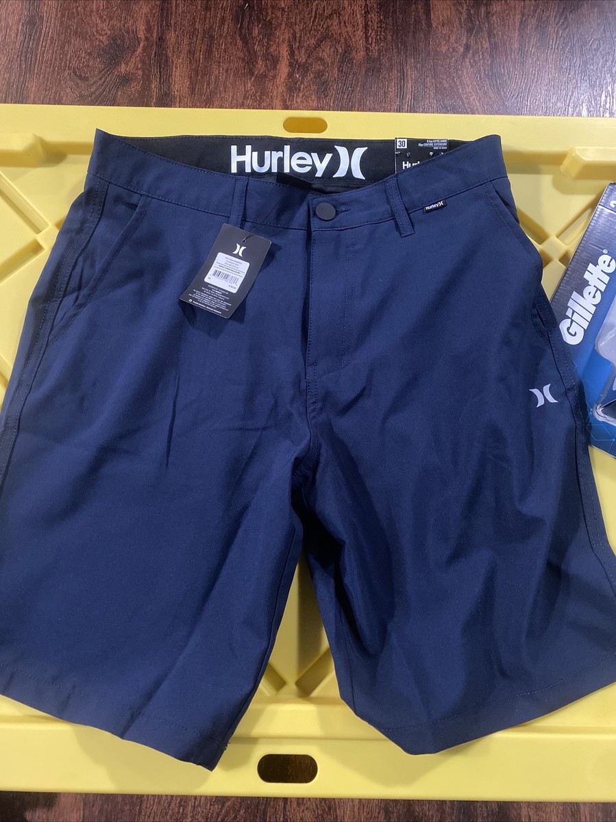 Hurley Men's Hybrid 20 Inch Outseam Stretch Walk Shorts, blue $60