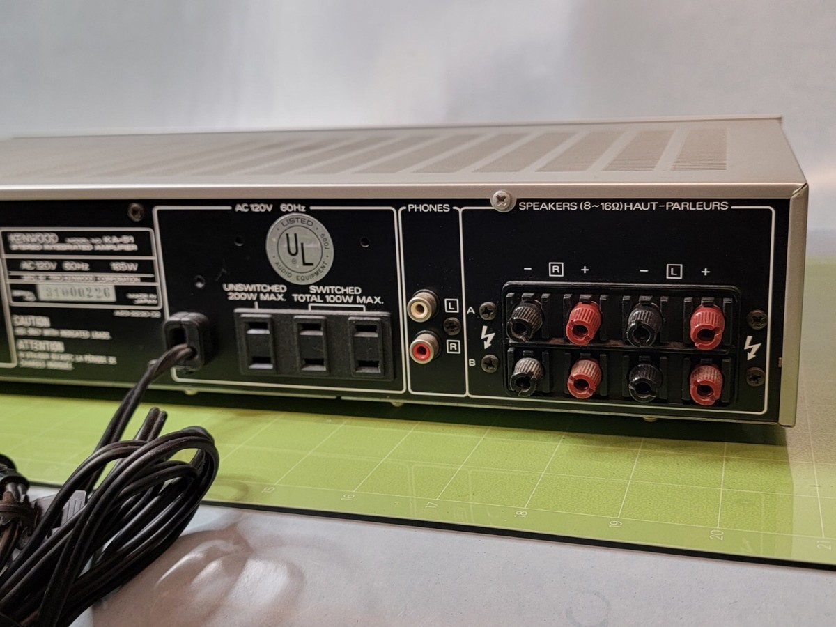 KENWOOD アンプ Kenwood Stereo Integrated Amplifier AMP MODEL KA-51 Vintage KA51