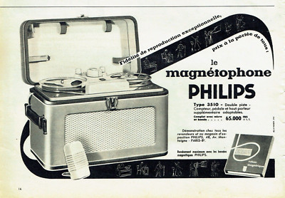 MAGNÉTOPHONE À BANDES PHILIPS EL 3534A / 00A . (1964) . Collection . Occasion EUR 149,00 - FR