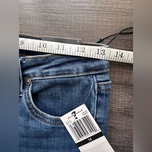 7 For All Mankind Jungen Serie 7 schlank schmal gerades Bein Stretch Jeans Größe 14 - Bild 7 von 10