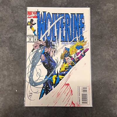 Wolverine #78 Feb (1994) Larry Hama Graphic Comic Books Published Marvel Comics