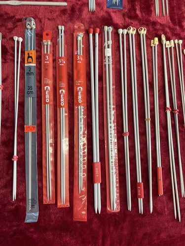 Knitting needles job lot crochet circular plain end normal Metric AERO some new - Picture 21 of 24