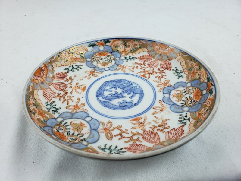 Excellent antique japanese Imari plate 5", marked