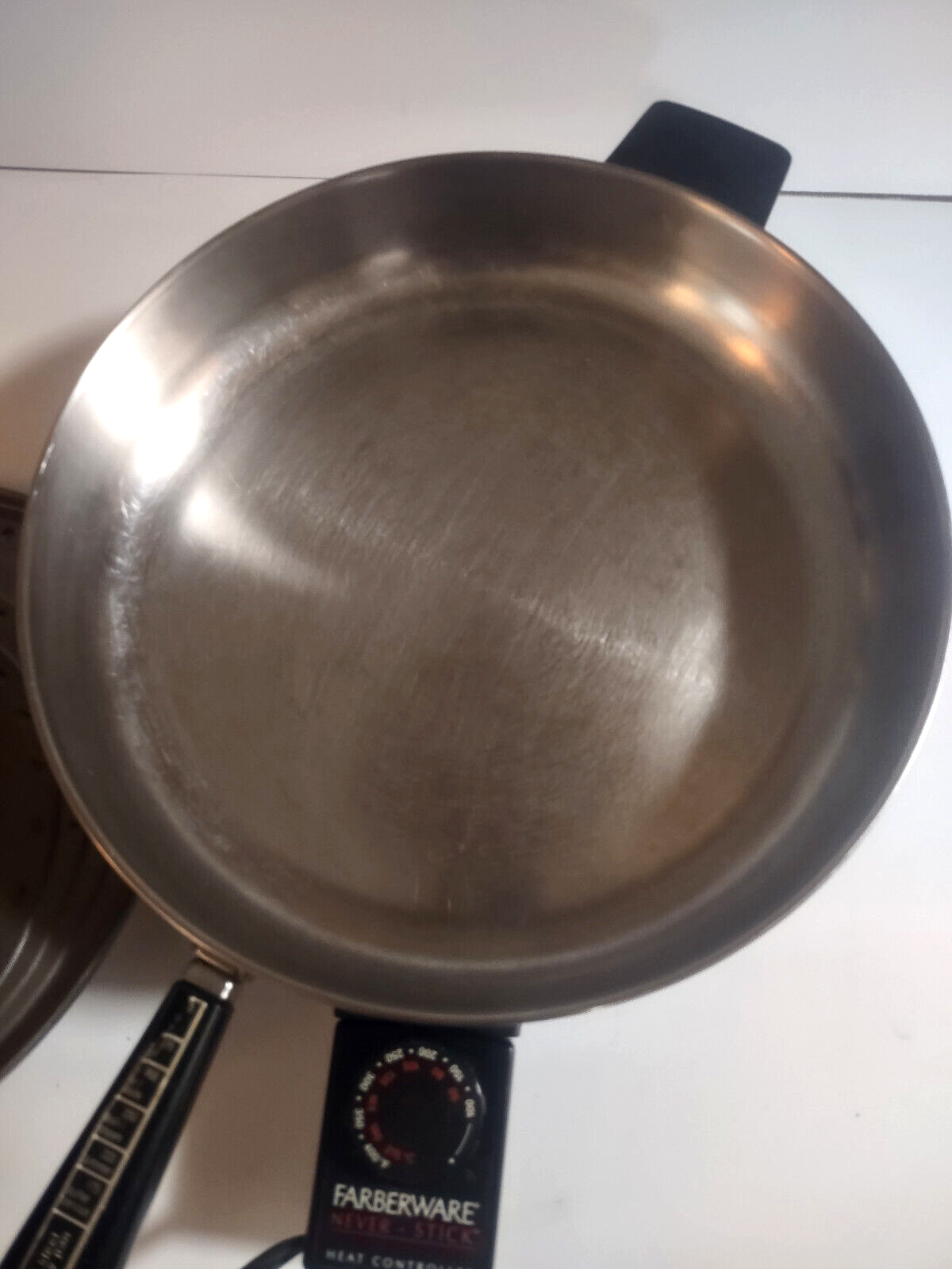 Vintage Faberware FSS300 Stainless Steel Electric Skillet Pan w/ lid and probe eBay
