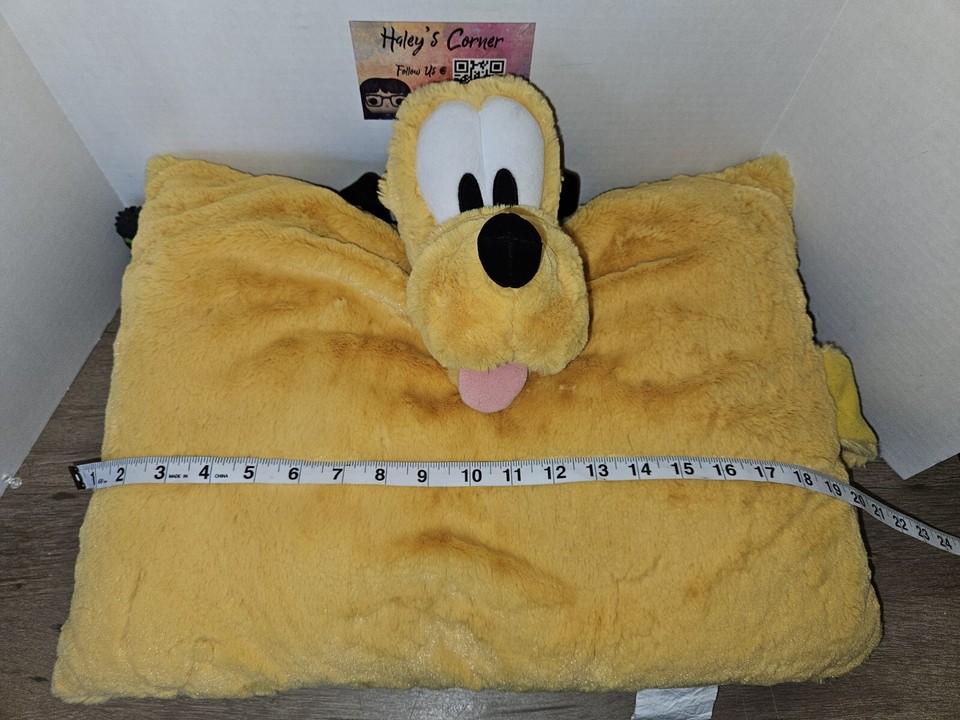 Disney Pluto Pillow Pet 20" Plush Disney World Theme Parks Authentic