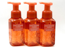 NEW 3 BATH  BODY WORKS SWEET CINNAMON PUMPKIN GENTLE FOAMING HAND SOAP 8.75 OZ