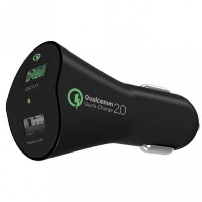 30W 2-PORT ADAPTIVE FAST USB CAR DC QUICK CHARGER POWER ADAPTER For CELL PHONES